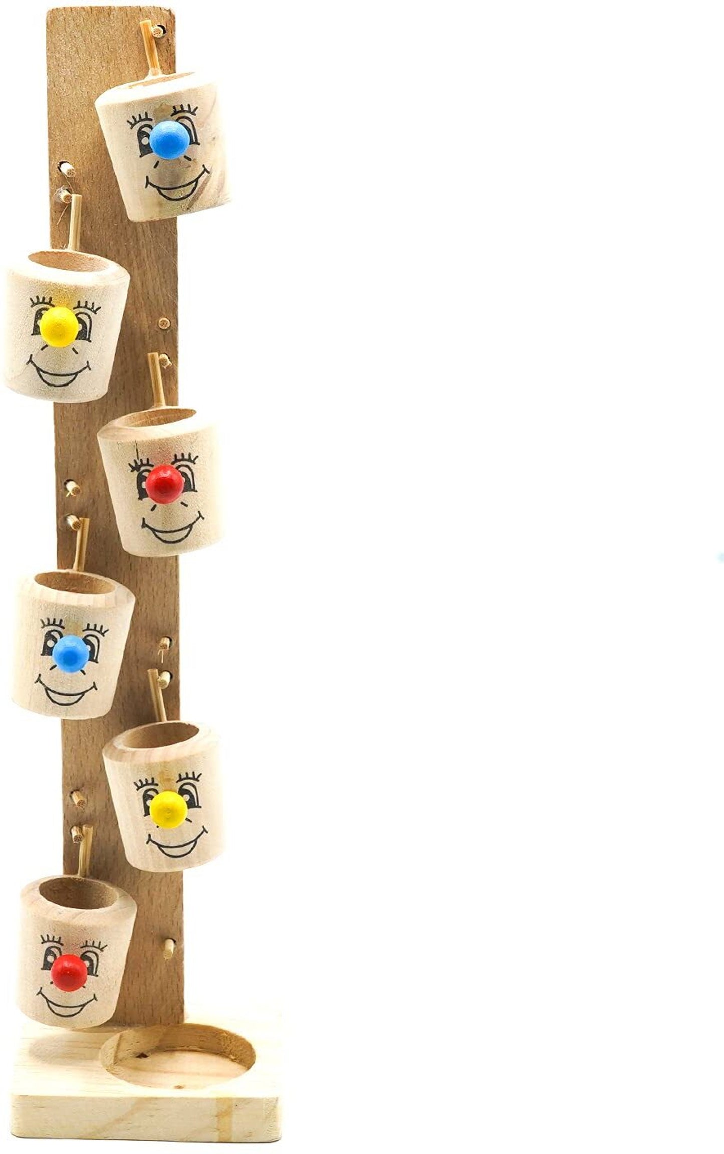 Wooden Marble Run Tower Game.