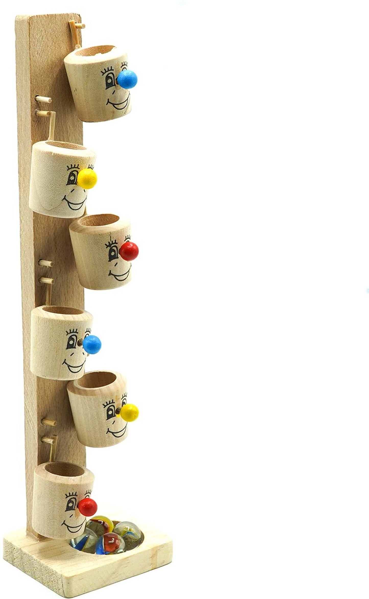 Wooden Marble Run Tower Game