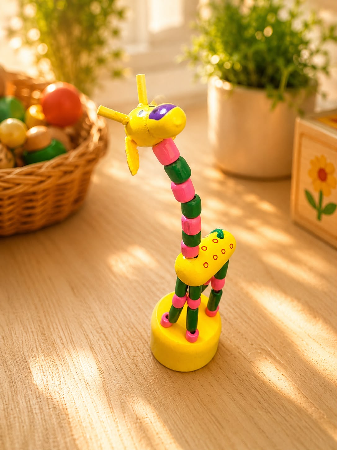 Wooden Flexible Giraffe Toy