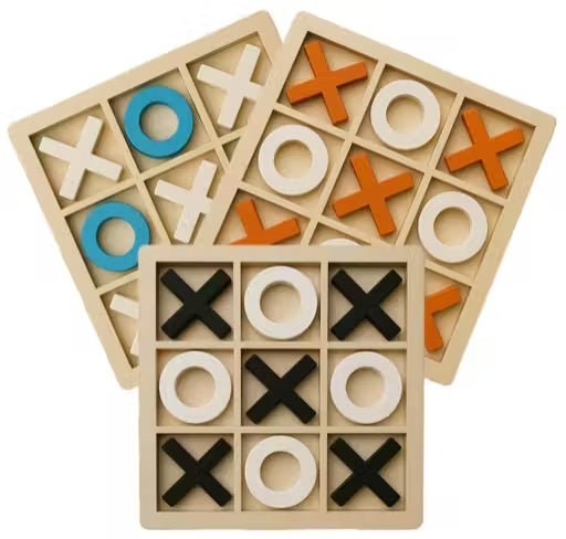 Wooden Tic Tac Toe Board Game