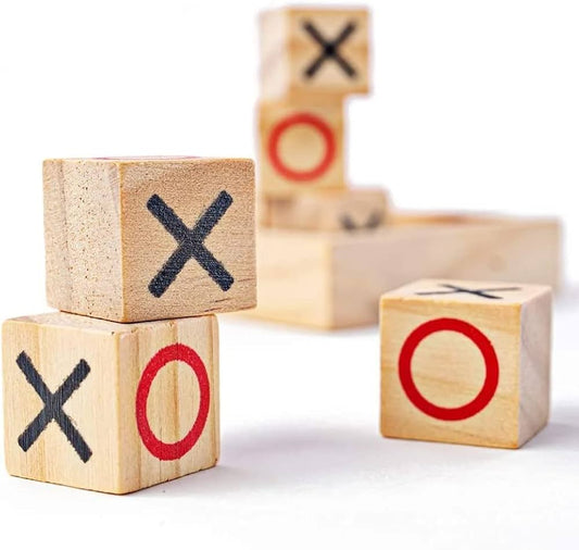 Wooden Tic Tac Toe Board Game – Classic X & O