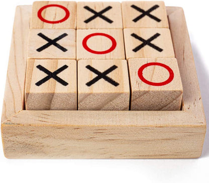 Wooden Tic Tac Toe Board Game – Classic X & O