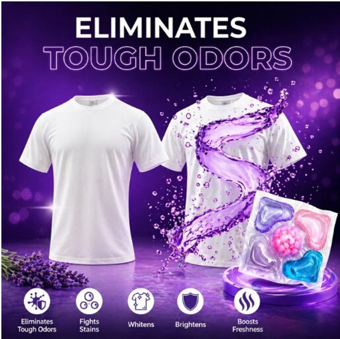 5 in 1 magic laundry detergent (30) pods
