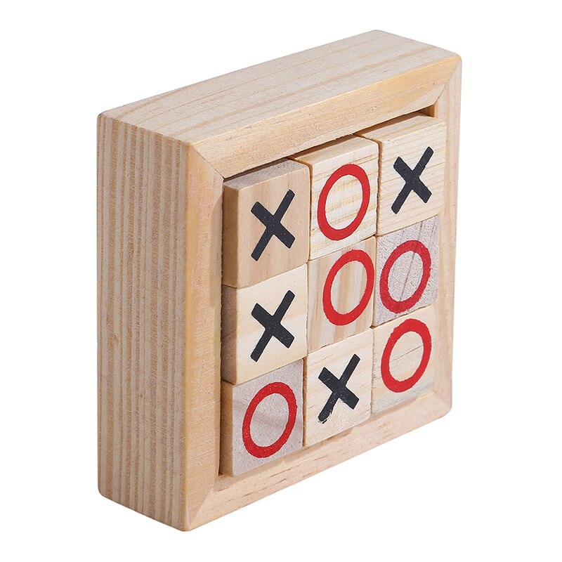 Wooden Tic Tac Toe Board Game – Classic X & O