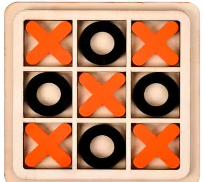 Wooden Tic Tac Toe Board Game