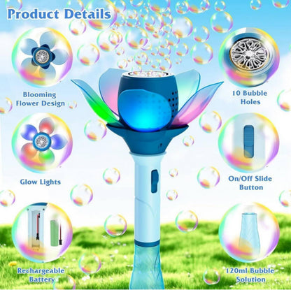LED Automatic Bubble Flower Wand