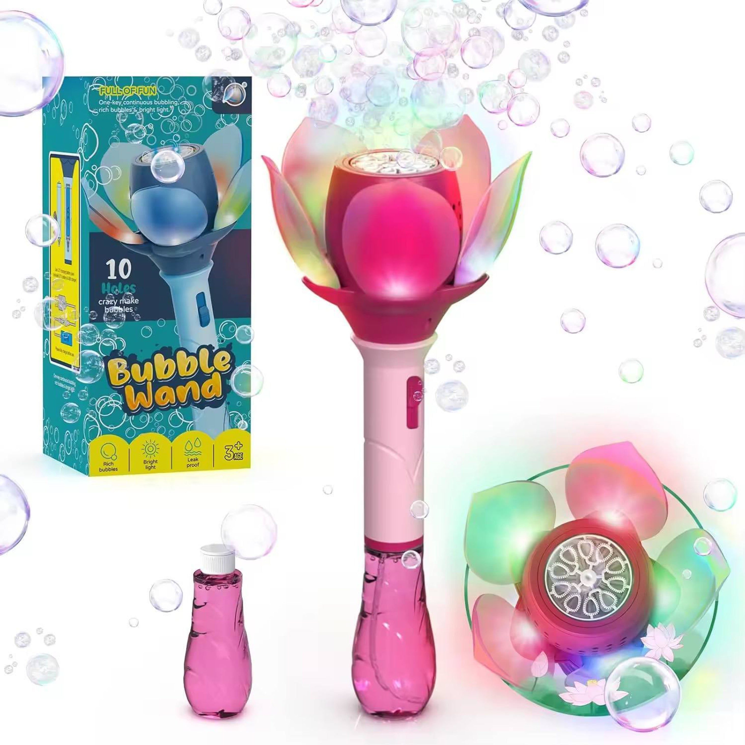 LED Bubble Flower Wand